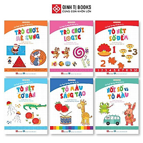 Sách - Rèn Kỹ Năng Cầm Bút Cho Trẻ 3 - 6 Tuổi - Combo 6 Chủ Đề - Đinh Tị Books