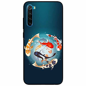 Ốp lưng in cho Xiaomi Redmi Note 8 Mẫu Koi Vây Quanh