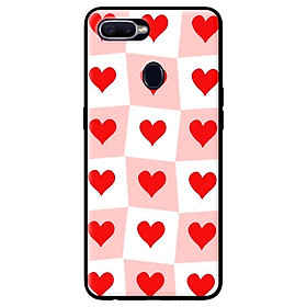 Ốp in cho Oppo Realme 2 Pro Trái TIm Ô Vuông - Hàng chính hãng