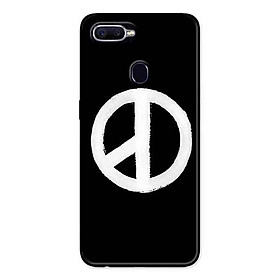 Ốp Lưng in cho Realme 2 Pro Mẫu Peace Y Nền Đen - Hàng Chính Hãng