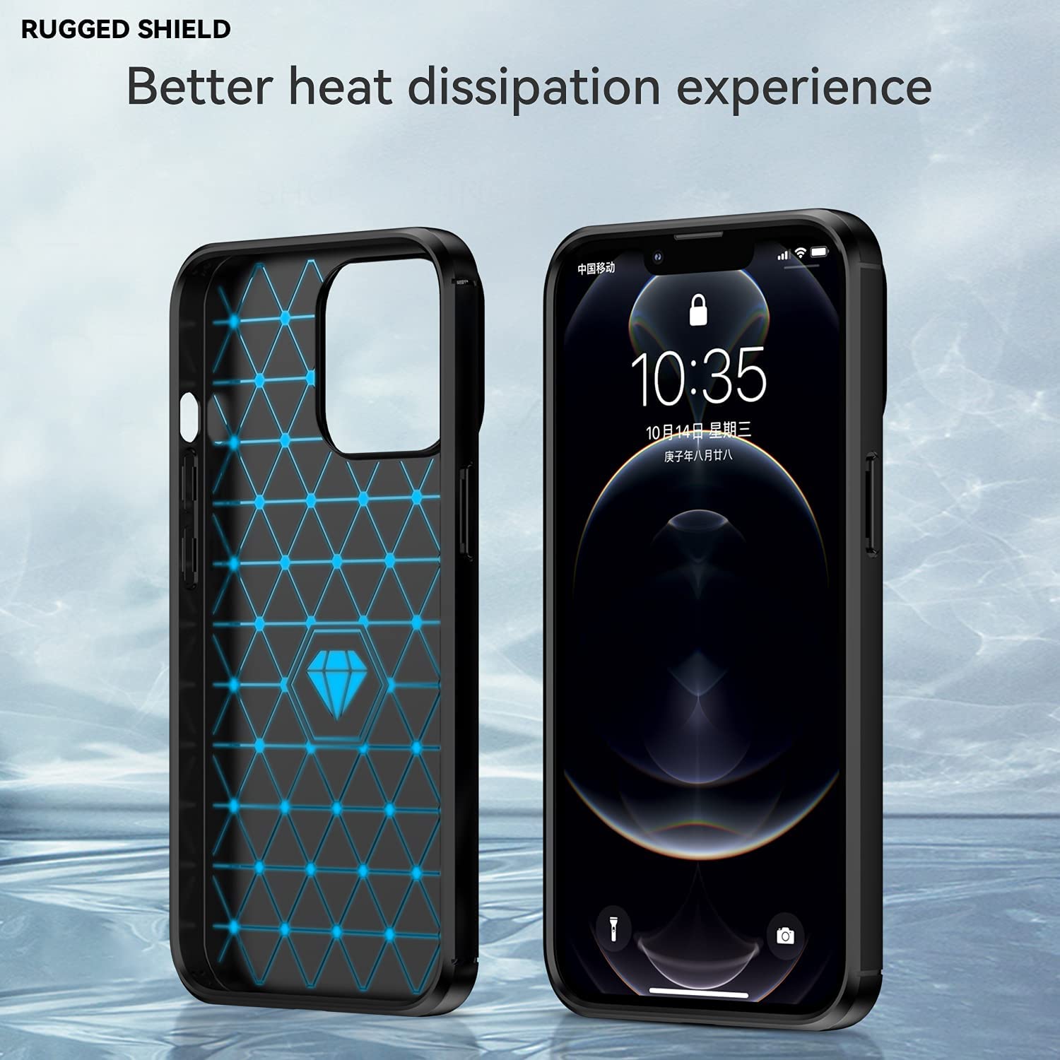 Ốp lưng chống sốc vân kim loại cho iPhone 13 Pro Max hiệu Likgus (chuẩn quân đội, chống va đập, chống vân tay) - Hàng nhập khẩu