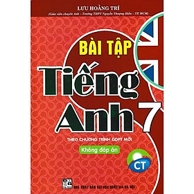 Sách - Bài Tập Tiếng Anh Lớp 7 - Không Đáp Án - Bám Sát SGK Chân Trời - Hồng Ân