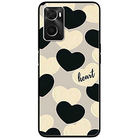 Ốp lưng cho Realme 9i - Realme 10 - C11 2021 - C65 4G - C67 - C20 - Poco X6 5G - Tim Trắng Đen HEART - Hàng Chính Hãng