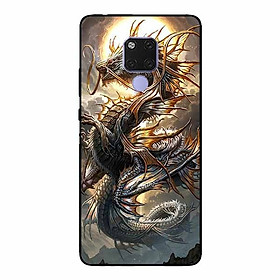 Ốp lưng in cho Huawei Mate 20 Rồng Trăng