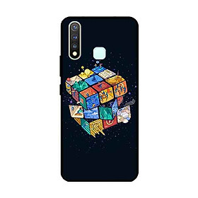 Ốp Lưng in cho Vivo Vivo Y19 /U3 /Y5s /U20 Mẫu Rubik Vũ Trụ - Hàng Chính Hãng