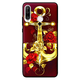 Ốp lưng in cho Huawei P30 Lite Neo Vàng Nền Đỏ - Hàng chính hãng