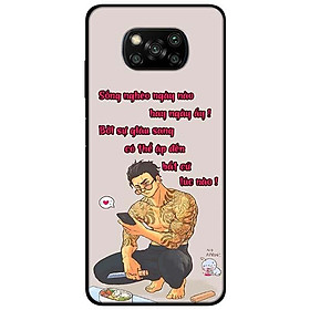 Ốp lưng dành cho Xiaomi Poco X3 mẫu Sống Nghèo