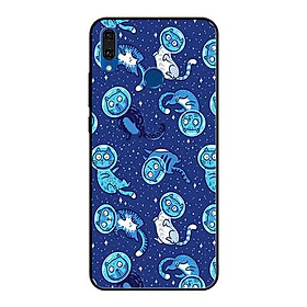 Ốp Lưng in cho Huawei Y9 2019 Mẫu Chú Mèo Ngoài Không Gian - Hàng Chính Hãng