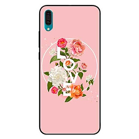 Ốp lưng in cho Huawei Y7 Pro 2019  Mẫu LOVE Hoa