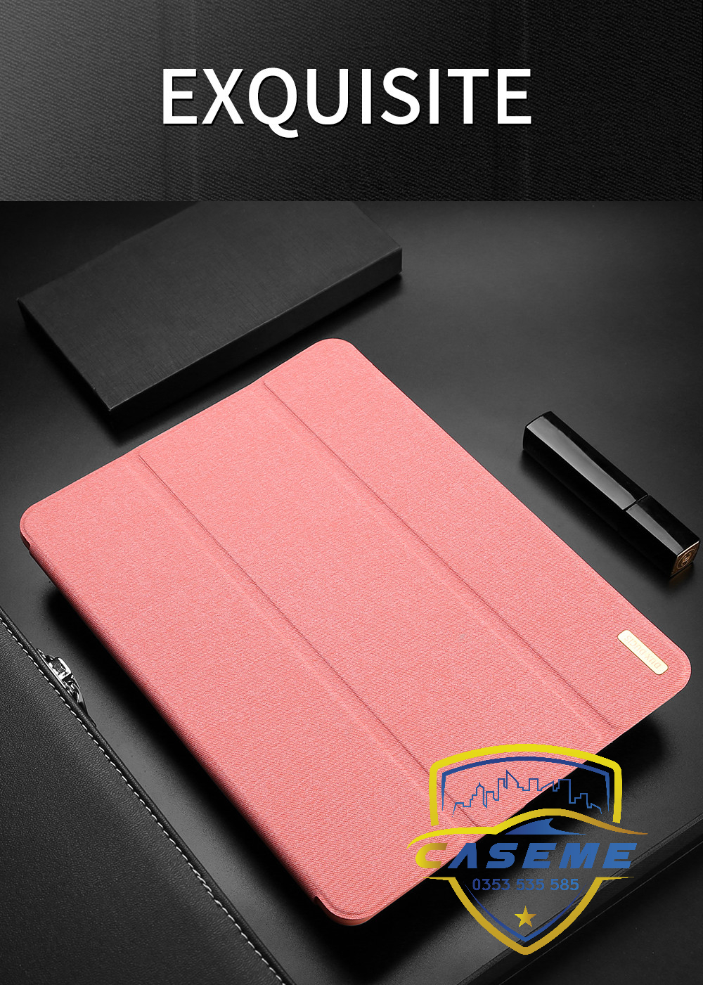 Bao da dành cho iPad iPad 9.7 (2017/2018) Gen 5/ Gen 6, iPad Air, iPad Air 2 hiệu Dux Ducis Domo có khe để bút, bảo vệ camera, chống sốc, cao cấp - Hàng nhập khẩu.