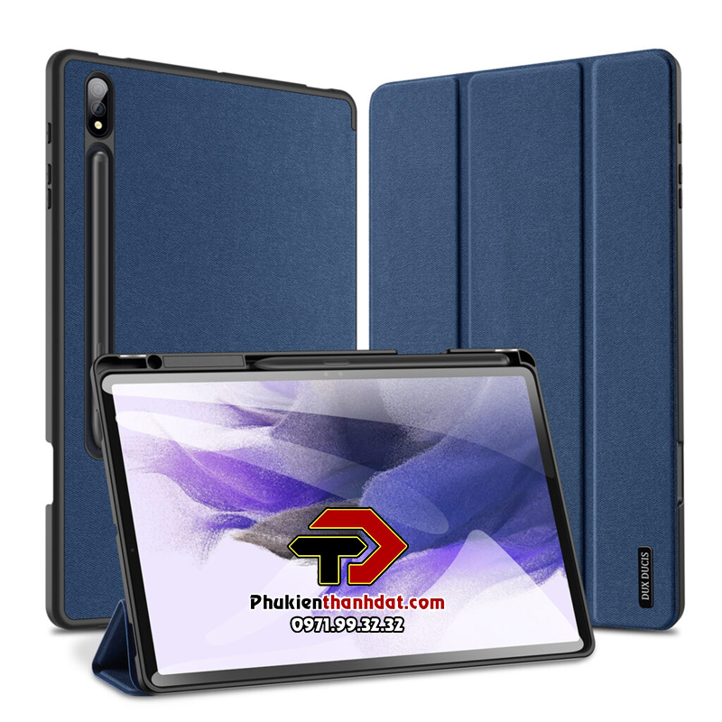 Bao da Dux Ducis Domo dành cho Samsung Galaxy Tab S10+ Plus có khay đựng bút - Hàng chính hãng