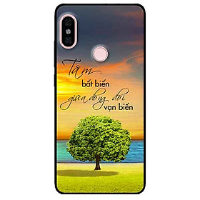 Ốp lưng in cho Xiaomi Redmi Note 5 Pro Mẫu Tâm Bất Biến