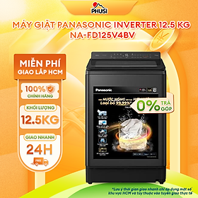 Máy giặt Panasonic Inverter 12.5 kg NA-FD125V4BV - Mẫu mới 2025 - Hàng Chính Hãng, Mới 100% 