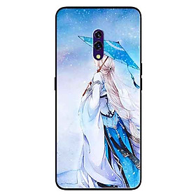 Ốp lưng in cho Realme X Mẫu Cô Gái Nơ Đỏ