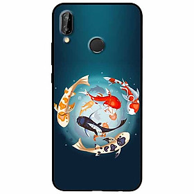 Ốp lưng in cho Huawei Nova 3i Mẫu Koi Vây Quanh