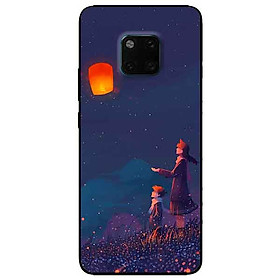 Ốp lưng in cho Huawei Mate 20 Pro Mẫu Conan Ngắm Đèn