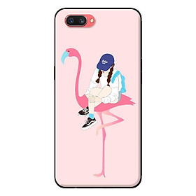 Ốp in cho Oppo A3s Hạc Hồng Và Cô Gái - Hàng chính hãng