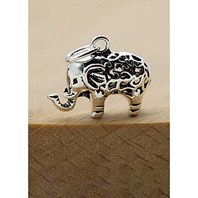 Charm bạc hình con voi treo - Ngọc Quý Gemstones