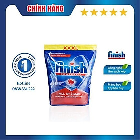 [HCM] Viên rửa chén bát Finish All In One Max 80 viên