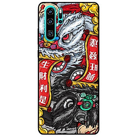 Ốp in cho Huawei P30 Pro Lân Trắng Đen - Hàng chính hãng