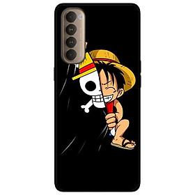 Ốp lưng dành cho Oppo Reno 4 Pro mẫu Mũ Rơm Nền Đen