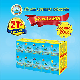 [Combo 20 lọ] Nước Yến sào Sanvinest Khánh Hòa dành cho người cao tuổi lọ 70ml - S205