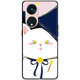 Ốp lưng dành cho Oppo Reno 8T 4G - Reno 8T 5G - Reno 10 5G - Reno 10 Pro 5G - Mèo Mắt Vàng - Hàng Chính Hãng