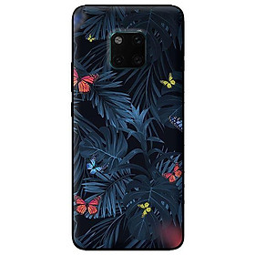 Ốp lưng in cho Huawei Mate 20 Pro mẫu Bướm Đậu - Hàng chính hãng