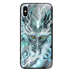 Ốp kính cường lực cho iPhone XS rồng 4 - Hàng chính hãng