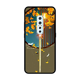 Ốp Lưng in cho Vivo V17 Pro Mẫu NỀN Kiếm Hoa - Hàng Chính Hãng