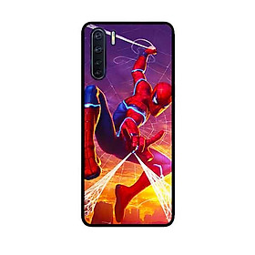 Ốp Lưng in cho Oppo A91 Mẫu Người Nhện Mắt Sáng - Hàng Chính Hãng