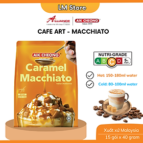  Cà Phê Caramel Macchiato Aik Cheong (12 Gói x 25g)- nhập khẩu từ Malaysia