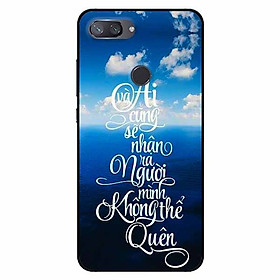 Ốp lưng in cho Xiaomi Mi 8 Lite Mẫu Không Thể Quên