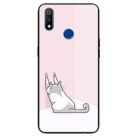 Ốp lưng in cho Realme 3 Pro Mẫu Mèo Cào