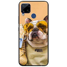 Ốp lưng dành cho Realme C15 mẫu Cún Kính Vàng
