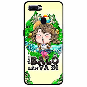 Ốp lưng in cho Oppo A7/ A5s Mẫu Xách Balo Lên Nữ