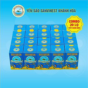 [Combo 20 lọ] Nước Yến sào Sanvinest Khánh Hòa dành cho trẻ em đóng lọ 62ml -21%