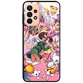 Ốp lưng dành cho Samsung A13 4G mẫu Anime Hai Cô Gái Và Pet
