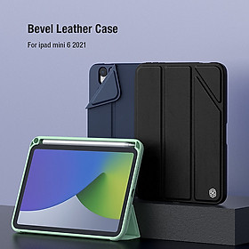 Bao da cho iPad Mini 7 Nillkin Bevel Leather Case (Có khe cắm bút Apple Pencil) - Hàng Nhập Khẩu