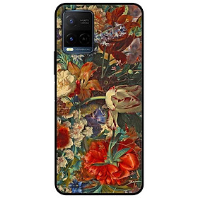Ốp lưng dành cho Vivo Y21 - Vivo Y21s mẫu Hoa Sắc Màu Đỏ