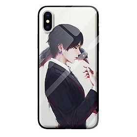 Ốp kính cường lực cho iPhone XS mẫu boy 313 - Hàng chính hãng