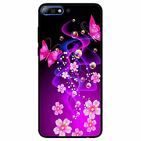 Ốp lưng dành cho Huawei Y7 Prime 2018 mẫu Bướm Và Hoa Hồng