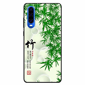Ốp lưng dành cho Huawei P30 mẫu Thư Pháp Lá Tre