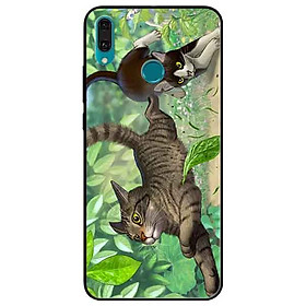 Ốp lưng in cho Huawei Y9 2019 Mẫu Bắt Mèo