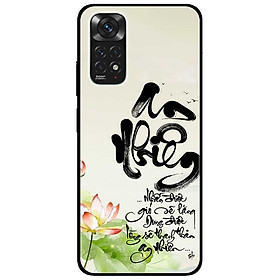 Ốp lưng cho Xiaomi Redmi Note 11 4G - Note 11S 4G - Note 11 5G - Redmi Note 11 Pro Nội Địa - Note 11 Pro Quốc Tế - An Nhiên Sen Đỏ - Hàng Chính Hãng
