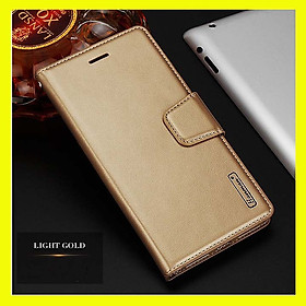 Bao da dạng ví cho SamSung Galaxy A05S hiệu Hanman, DaDa có quai cài có ngăn để thẻ ATM và để tiền, bao da may viền - Hàng nhập khẩu