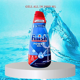 Gel rửa bát Finish All in 1 max Shine & Protect Dishwasher Gels 1000ml QT2824