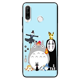 Ốp lưng in cho Huawei P30 Lite Ghibli Nền Xanh - Hàng chính hãng