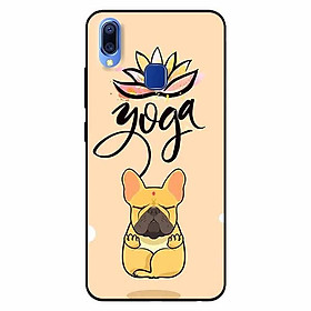 Ốp lưng in cho Vivo Y91, Vivo Y91i, Vivo Y93, Vivo Y95 Mẫu Cún Yoga
