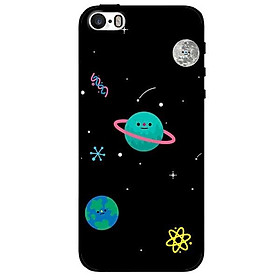 Ốp lưng dành cho Iphone 5 / 5s / 5Se - Iphone 6 / 6s - Iphone 6 Plus / 6s Plus mẫu Hành Tinh Nền Đen